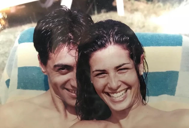 Nuria Roca Boda con Juan Del Val 6 octubre del 2000