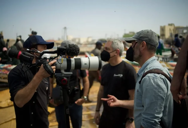Jon Sistiaga en su viaje a África