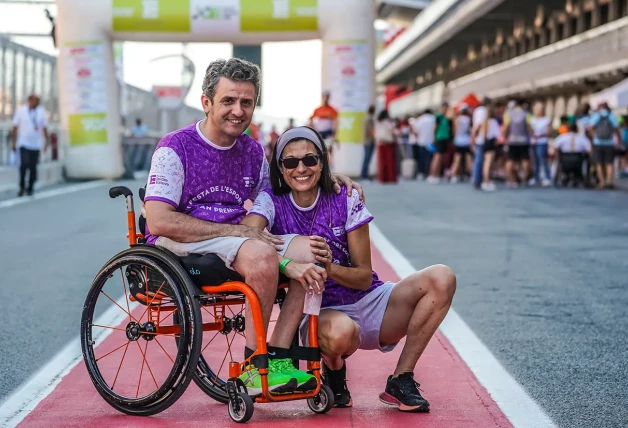 Isidre Esteve junto a Lidia Guerrero, su pareja y directora de la fundación solidaria que lleva su nombre.
