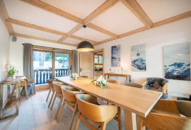 Habitaciones de la casa de los Alpes suizos donde Georgina Rodríguez se alojó con sus hijos