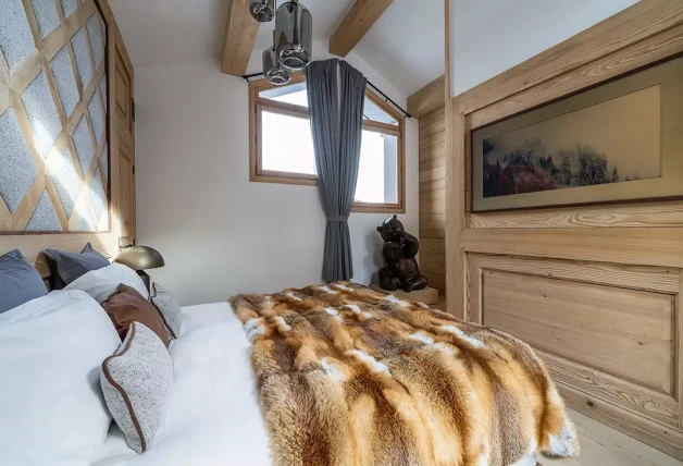 Habitaciones de la casa de los Alpes suizos donde Georgina Rodríguez se alojó con sus hijos