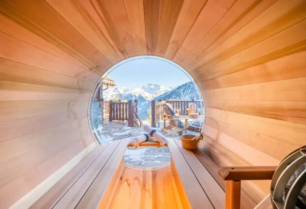 Habitaciones de la casa de los Alpes suizos donde Georgina Rodríguez se alojó con sus hijos
