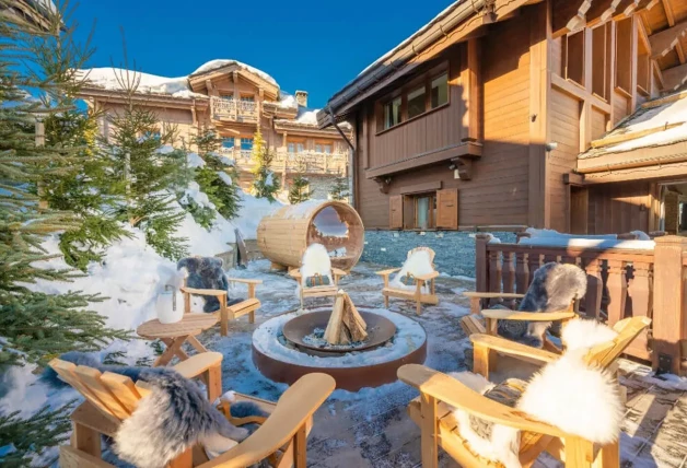 Habitaciones de la casa de los Alpes suizos donde Georgina Rodríguez se alojó con sus hijos