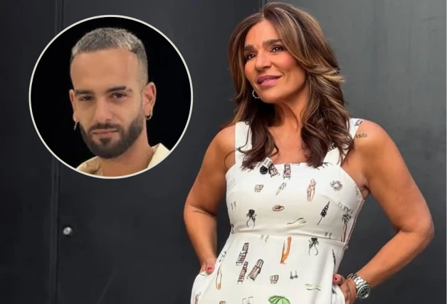 Raquel Bollo en un montaje con su hijo Manuel Cortés