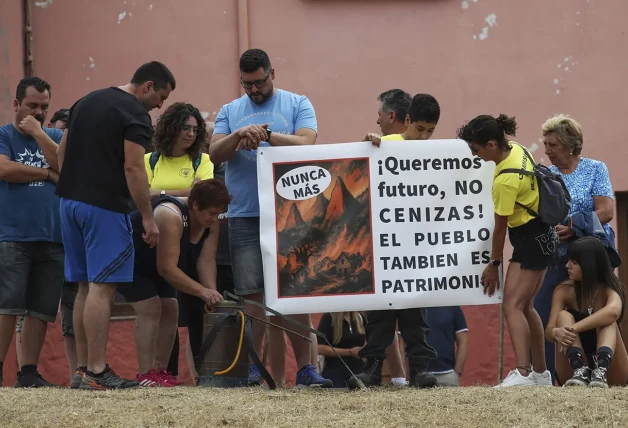 Afectados por los incendios en España