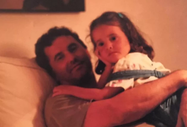 Víctor Manuel con su hija Marina San José