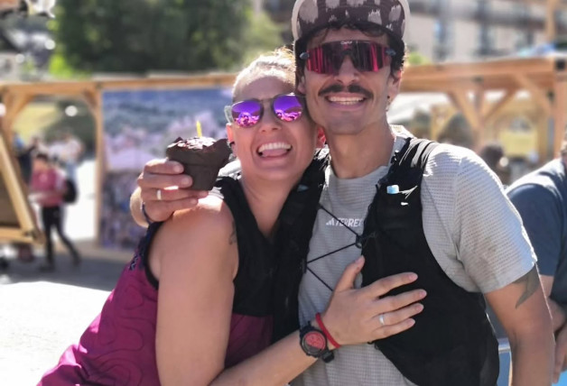 Elia y su marido, Raúl. Ambos son amantes del running.