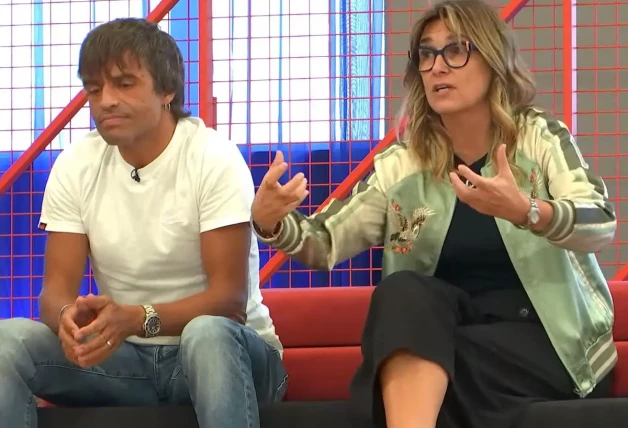 Noemí Galera y Manu Guix, antes, en 'Operación Triunfo 2001'.