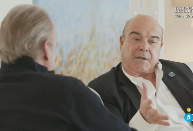 Antonio Resines hablando con Bertín Osborne