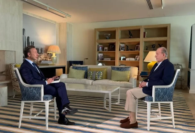 Juan Carlos da su primera entrevista desde Abu Dabi