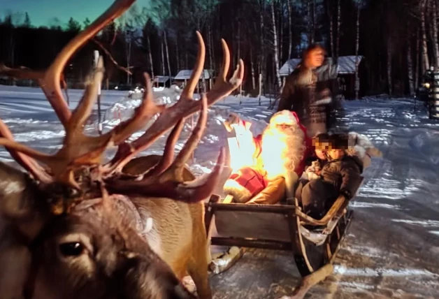 Isabel Jiménez: las mejores imágenes de la presentadora en Laponia con sus hijos