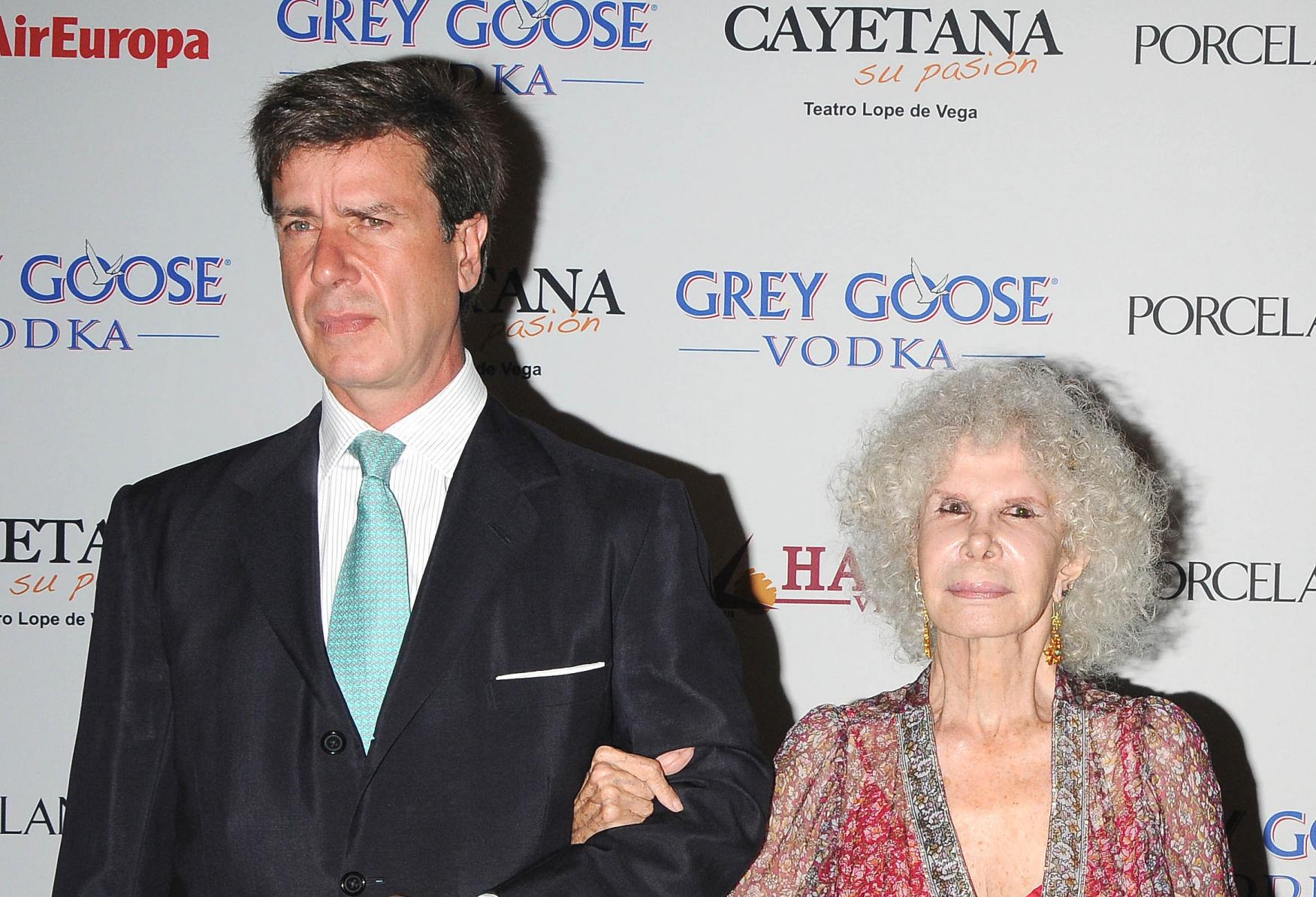 Cayetano con su madre