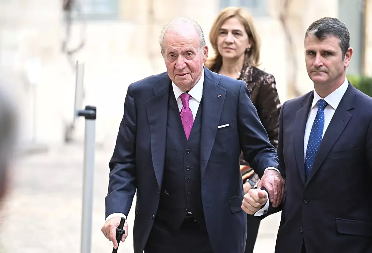 Juan Carlos I y Cristina.