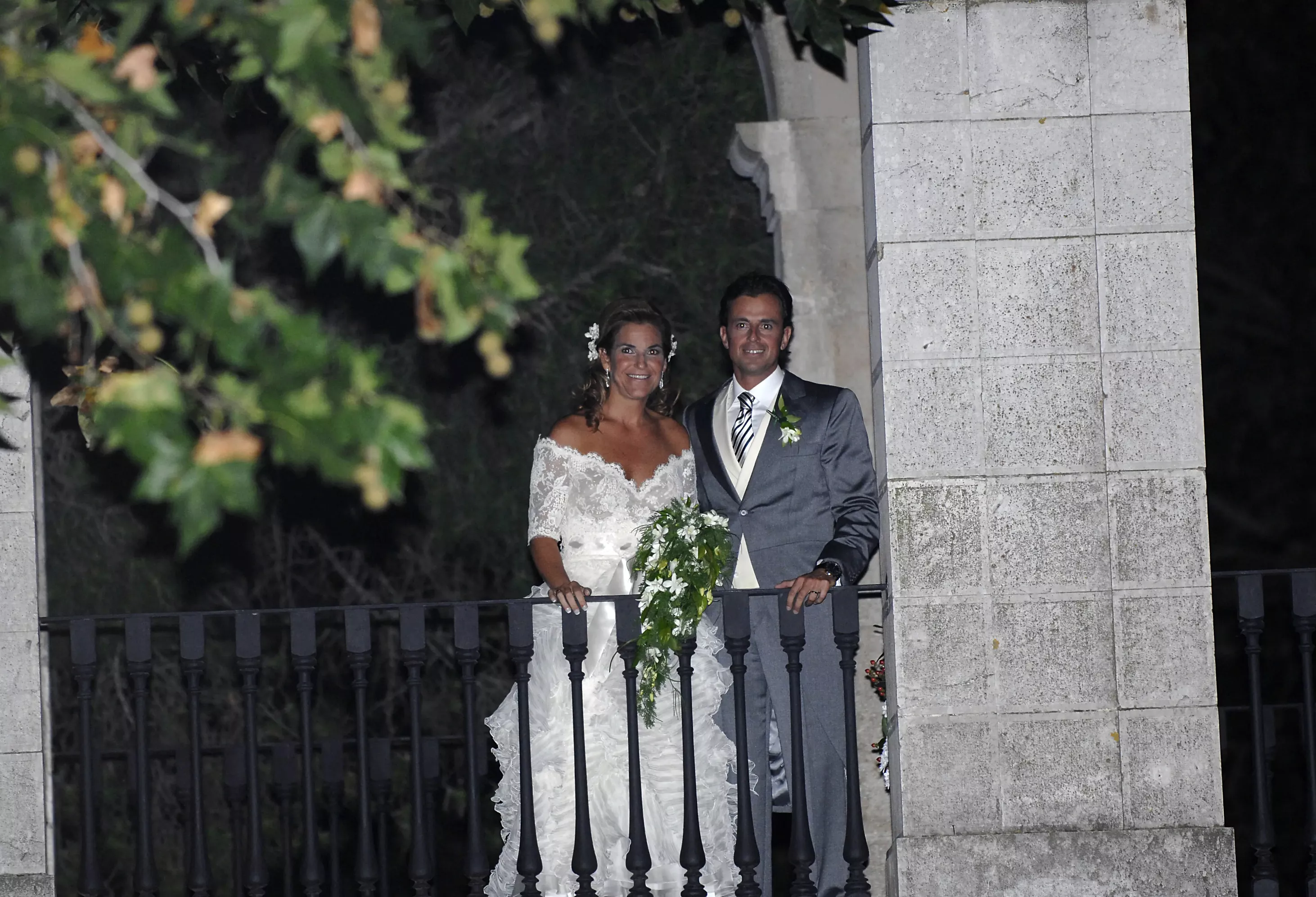 Imagen de Arantxa Sánchez Vicario y Josep Santacana en el día de su boda.