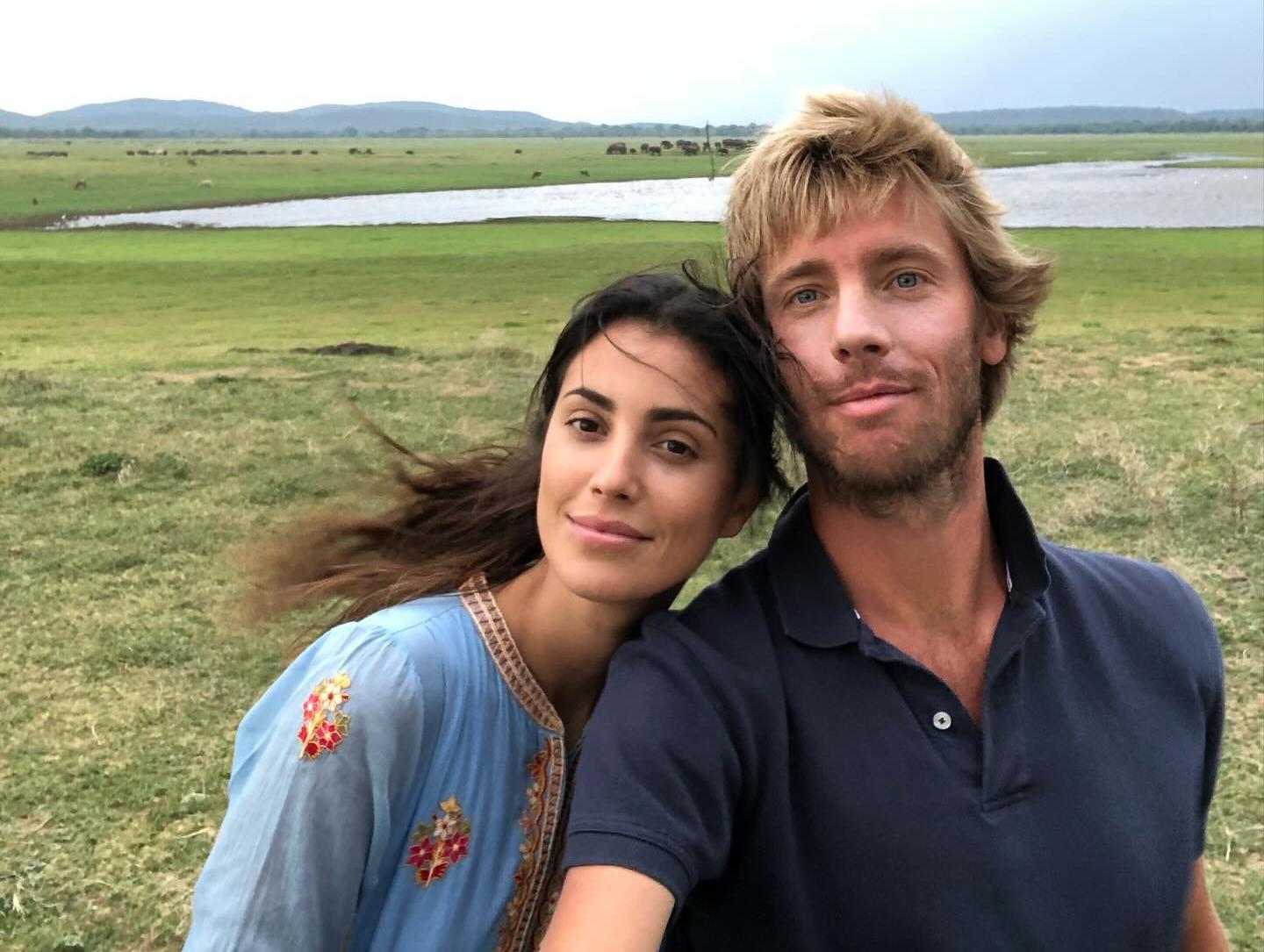 Christian, el hijo de Ernesto de Hannover, junto a su mujer, Sassa de Osma.