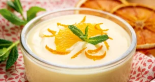 Natillas de naranja