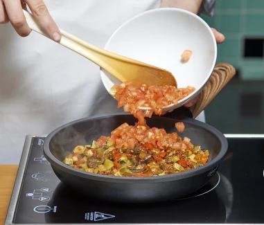 Timbal de pisto con huevo a la plancha 3