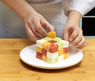 Ensalada cubo Rubik-Paso 2