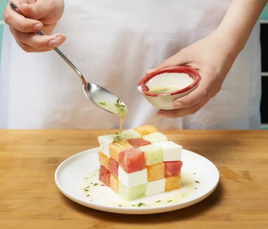 Ensalada cubo Rubik-Paso 4
