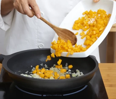 Lentejas con calabaza Paso 1