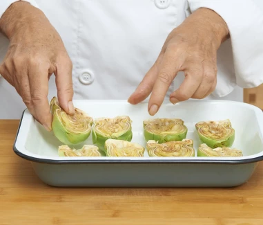 Alcachofas asadas Paso 3