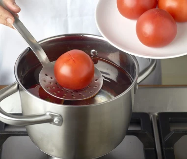 Gazpacho de frutos rojos Paso 1