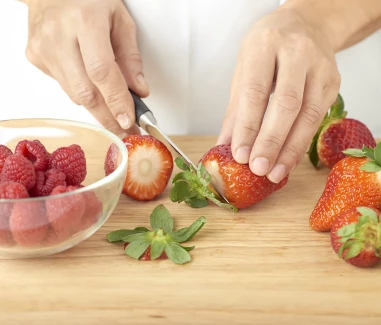 Gazpacho de frutos rojos Paso 2