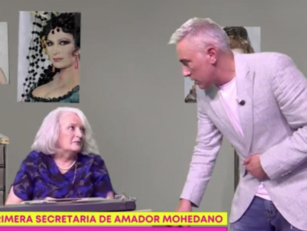 Kiko Hernández entrevistando a Isabel Cano en 'Sálvame Diario'