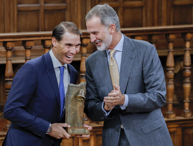 Rafa Nadal recibe premio rey Felipe