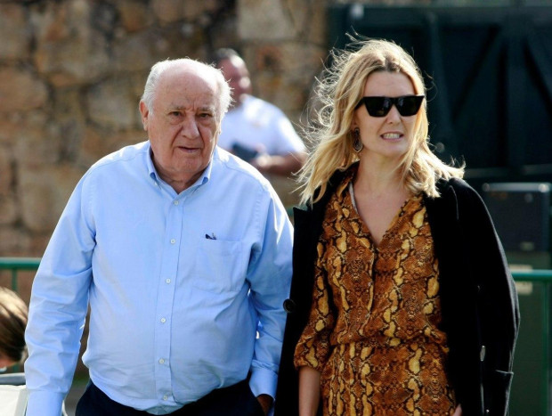 Amancio Ortega junto a su hija Marta Oterga, durante el Concurso de Saltos Internacional 4 estrellas de a Coruña