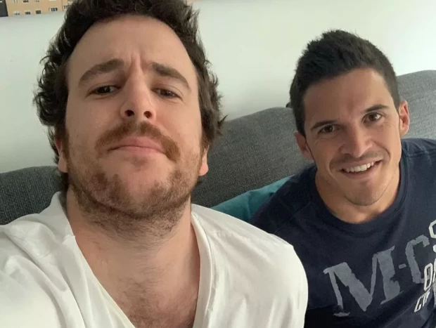 Aless Lequio y su mejor amigo, Nacho Ansorena.