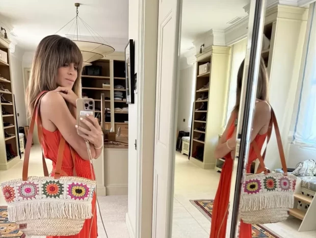 Alejandra Gere en su lujoso vestidor