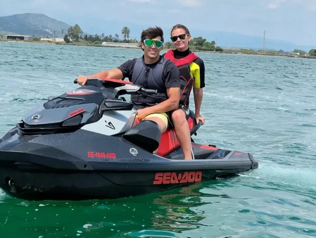 Laura Escanes con su novio, Joan Verdú