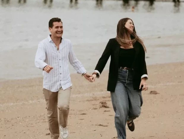 Chema Esteban y Lorena Elorriaga, en redes sociales