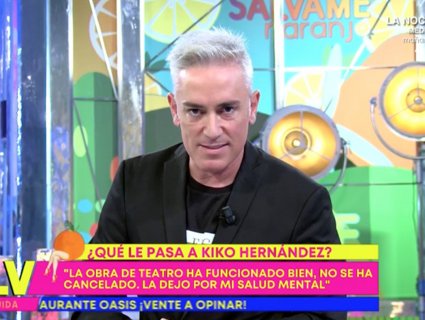 Kiko Hernández, muy enfadado en el plató de 'Sálvame Diario'