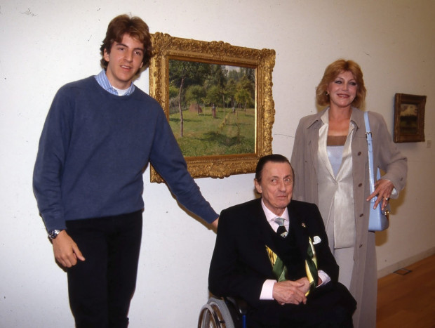 Borja junto a su madre y el Barón Thyssen.