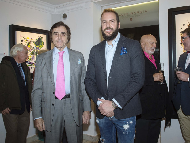 Borja Thyssen junto a su padre, Manolo Segura.