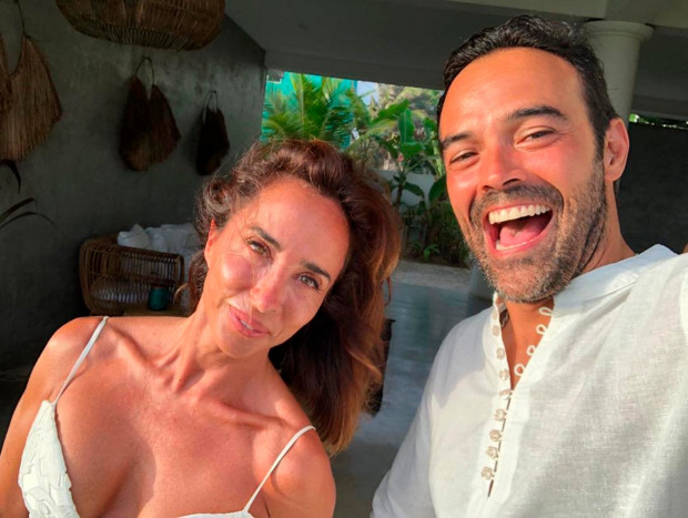 María Patiño y Ricardo Rodríguez el día de su boda