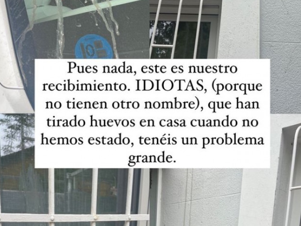 Los destrozos que Laura Escanes ha encontrado al llegar a su casa