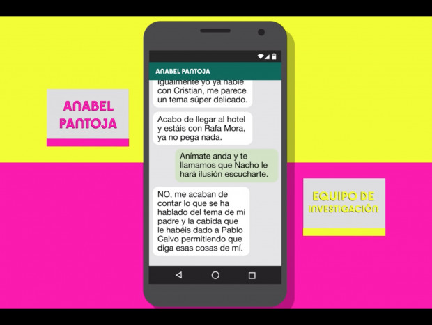 Anabel Pantoja, mensajeándose con un redactor de 'Sálvame'