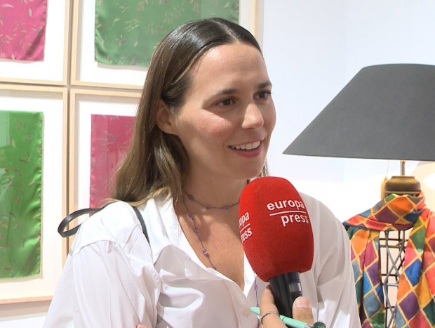 Claudia Osborne atiende a la prensa. Foto: EP