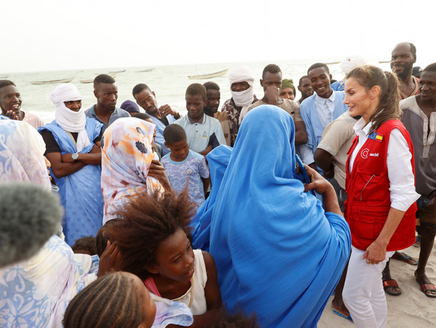 Letizia en uno de sus viajes