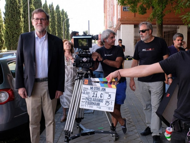 Mariano Rajoy durante el rodaje de 'Mi otro Jon'.
