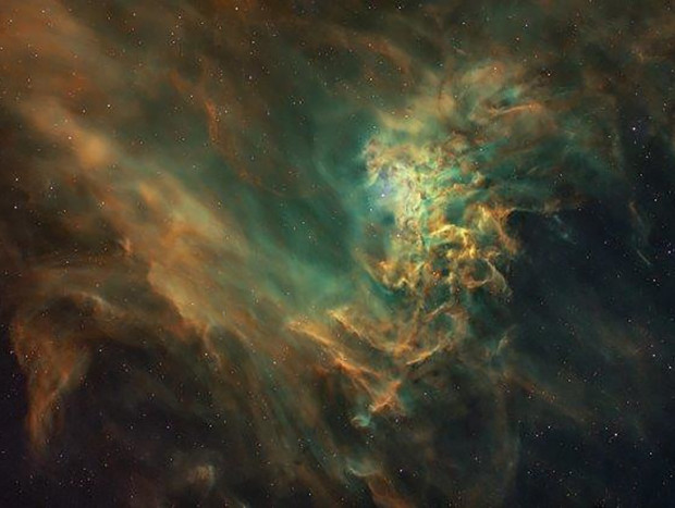 Impactante captura de una estrella en llamas.