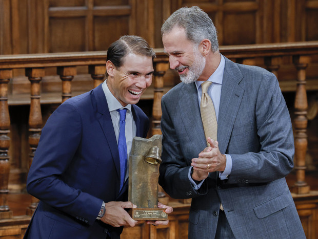 Rafa Nadal recibe premio rey Felipe