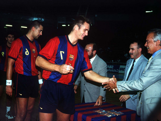 Iñaki Urdangarin jugardor Barça balonmano