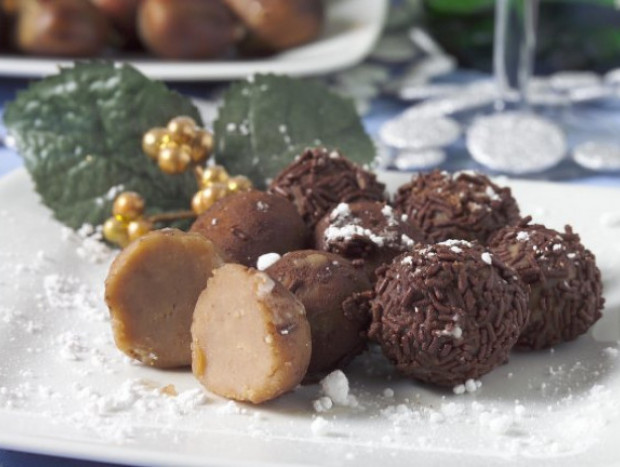 trufas de castañas.