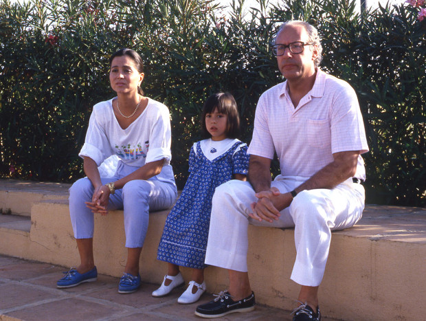 Isabel Preysler con Tamara Falcó de niña y Miguel Boyer