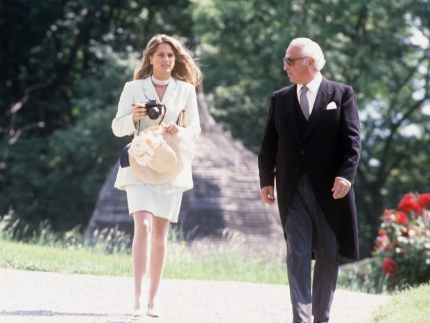 Isabel junto a su padre, en 1993
