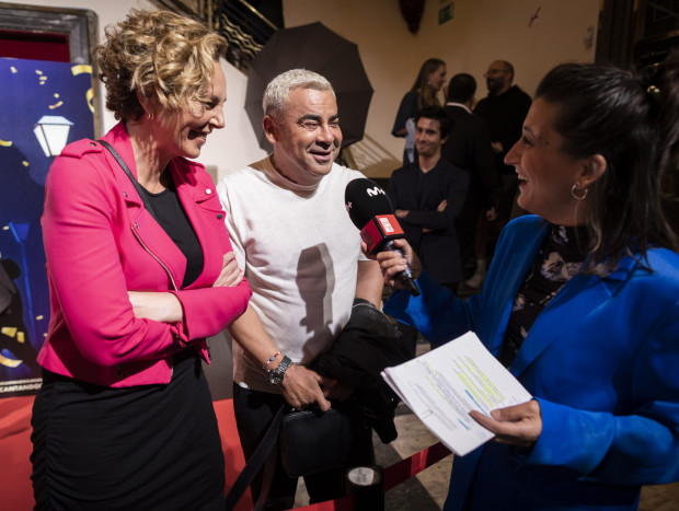 Rocío Carrasco tiene una relación muy cercana con La Fábrica de la Tele. En la imagen, con Jorge Javier.